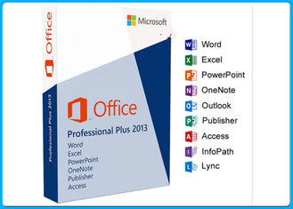 Английское программное обеспечение профессионала Майкрософт Офис 2013 версии, коробка Двд Майкрософт Офис розничная