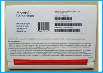 Пакет ОЭМ ДВД/вин10 бита профессионала 64 Микрософт Виндовс 10 про с неподдельным ключом продукта