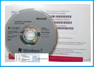 Неподдельные бит ДВД ключа 64 ОЭМ Микрософт Виндовс 7 Про/лицензия КОА ключ