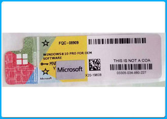 Пакет ОЭМ лицензии КОА программного обеспечения 64Бит ДВД+ Микрософт Виндовс 10 Про неподдельный