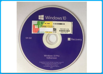 Неподдельные бит ДВД коробки 64 ОЭМ программного обеспечения Микрософт Виндовс 10 Про/лицензия КОА ключ